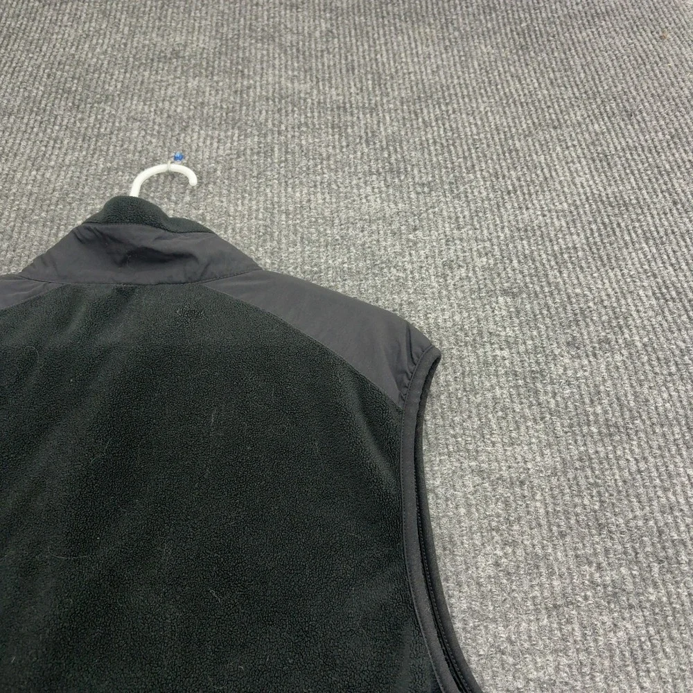 Polo Ralph Lauren Vest Mens L Black Polyester Fleece Polartec Mock Neck Gorpcore